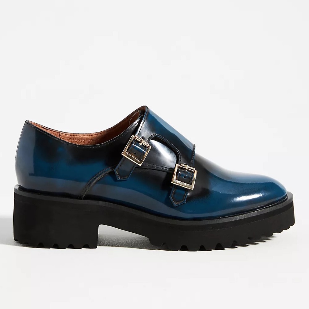 New Women's All Black Lug Monk Flats!!🔥🔥🔥 - Picture 2 of 13